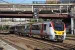 Inbound EMU's roll into the station